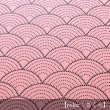 画像3: 印傳のような紙のブックカバー【青海波】さくら（文庫判サイズ） (3)