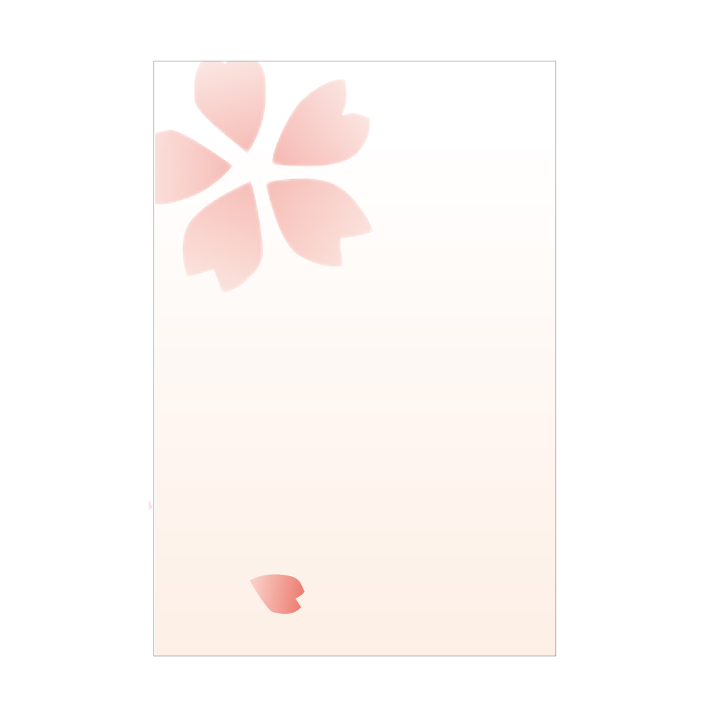 季節の花ポストカード 桜重 Plus Orange